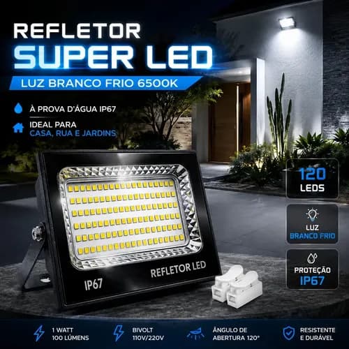 Kit 2 Refletor Super Led