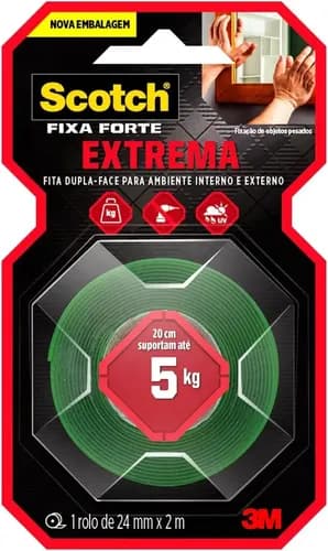 Fita Dupla Face Scotch 3M